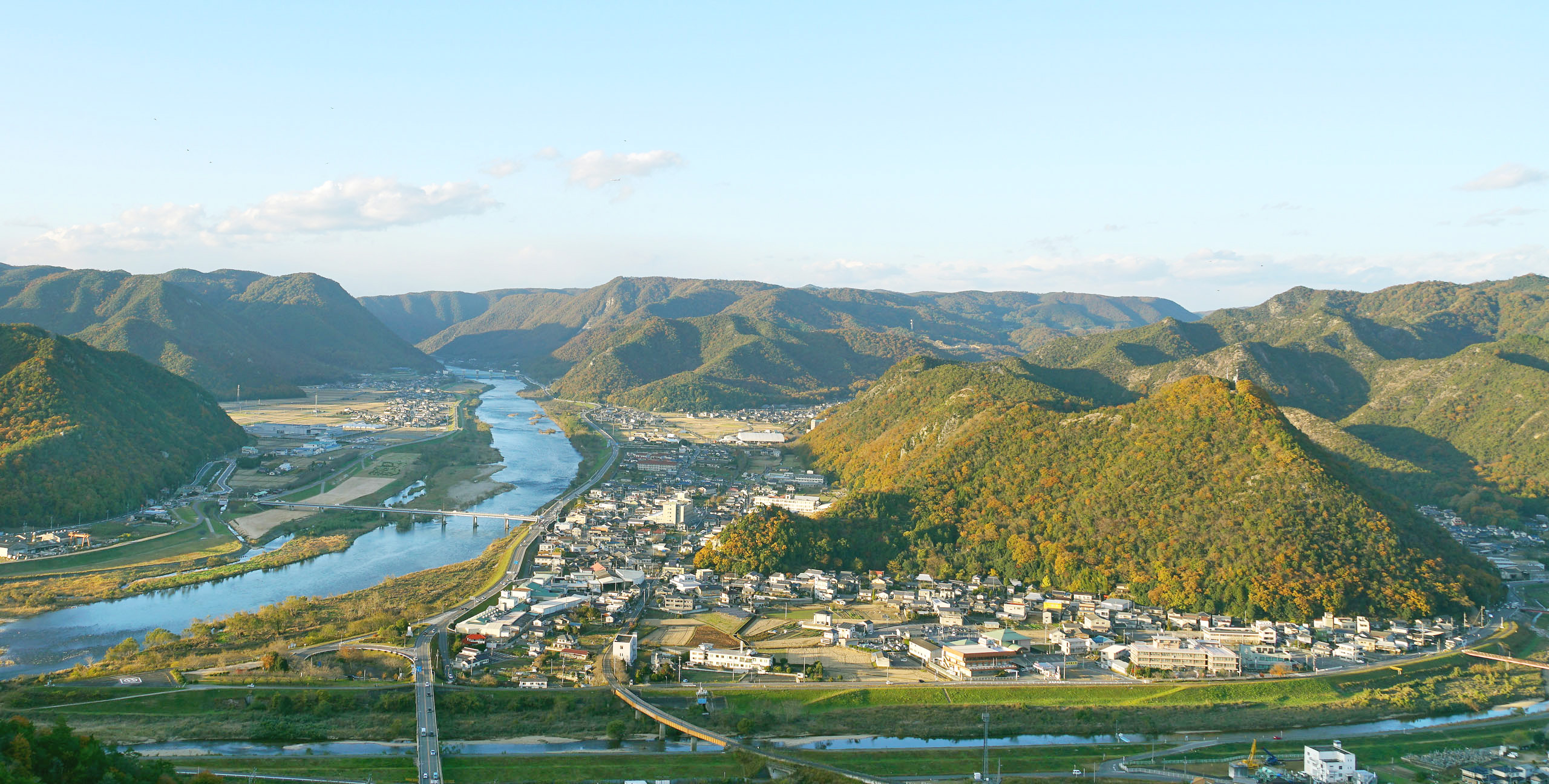 和気町上空からのショット